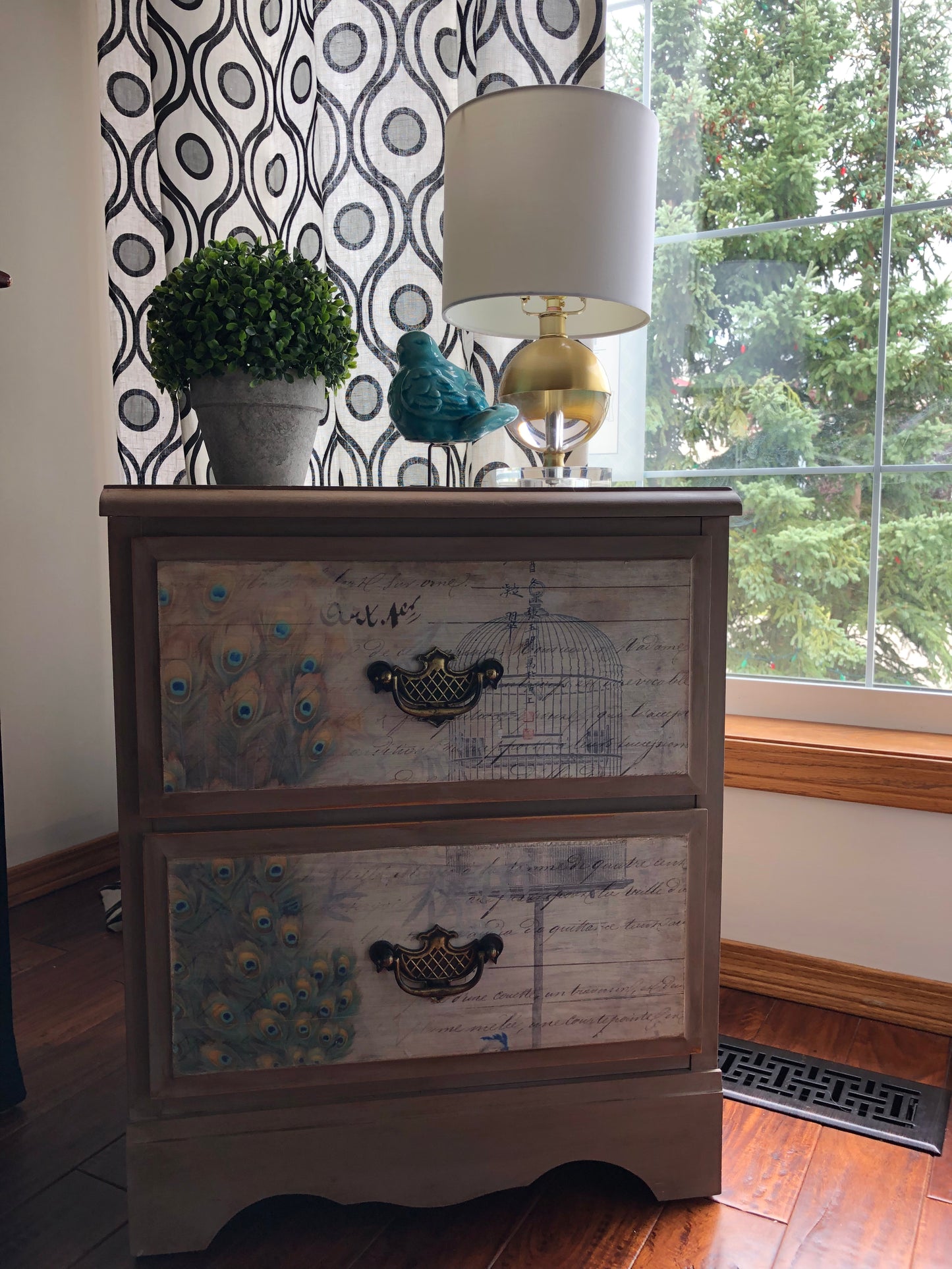 Peacock Side Table