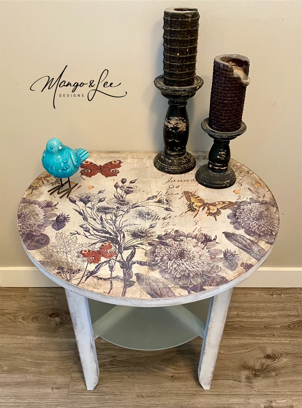 Floral Side Table