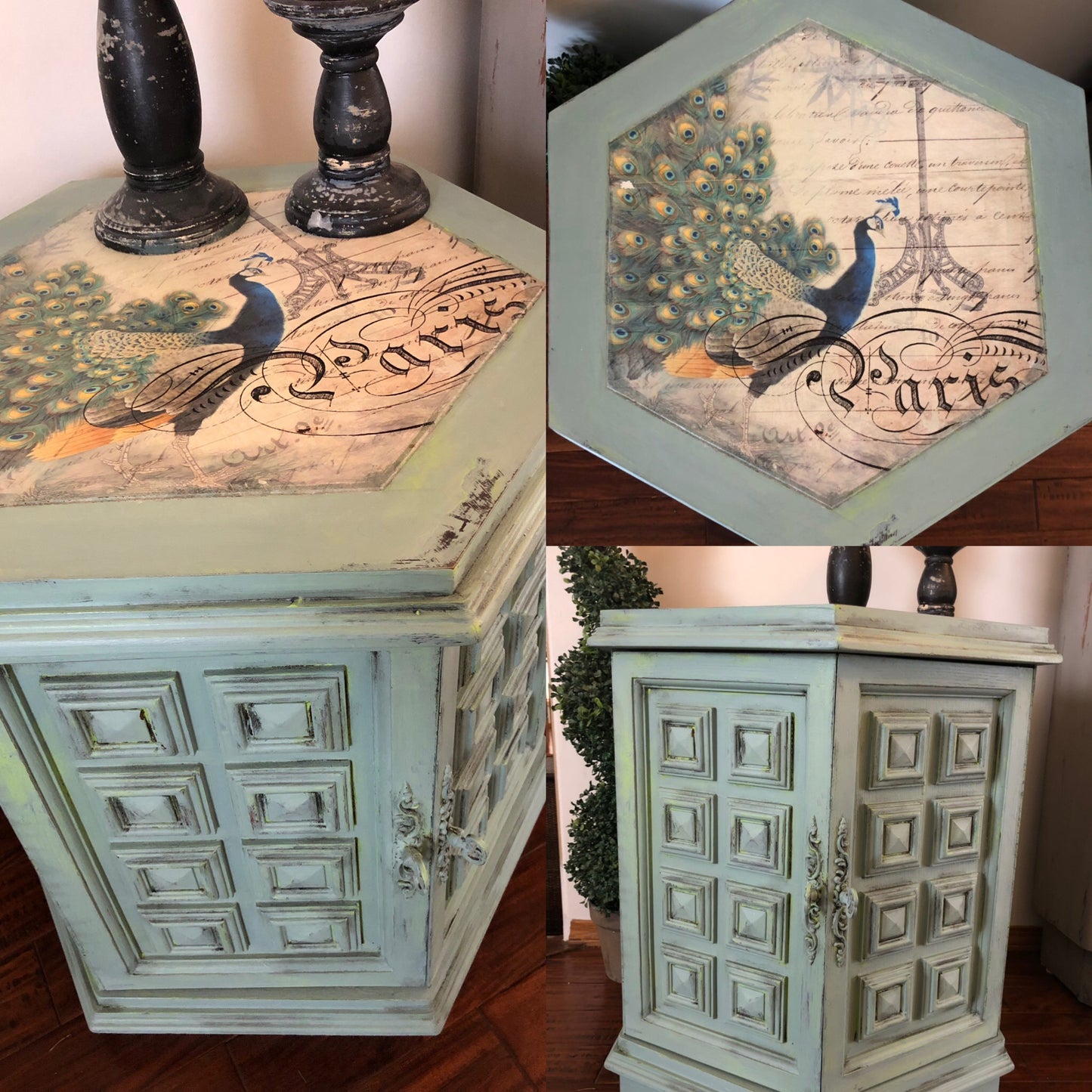 Peacock Accent Table