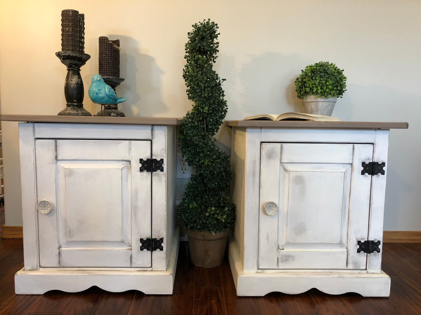 Modern Farmhouse Side Tables (Pair)