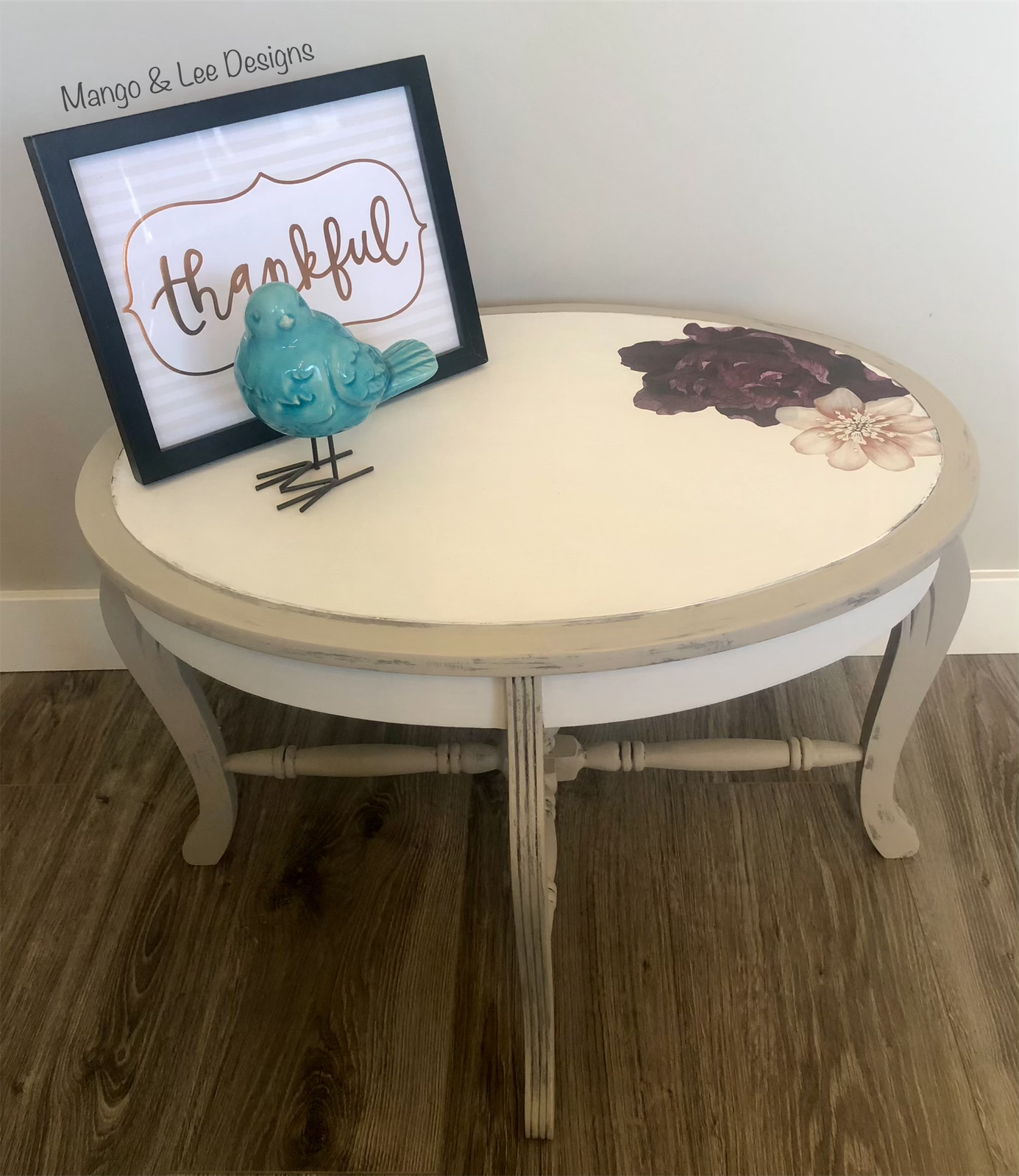 Floral Side Table