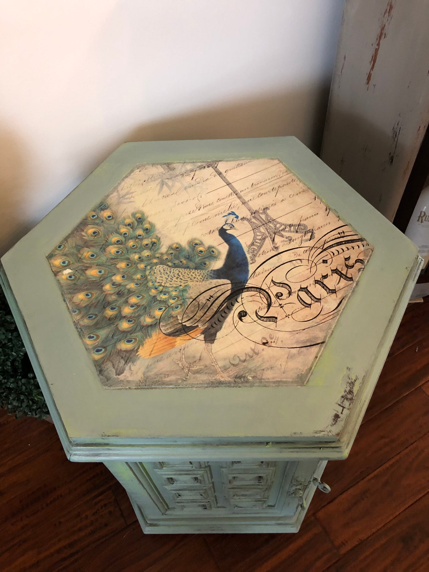 Peacock Accent Table