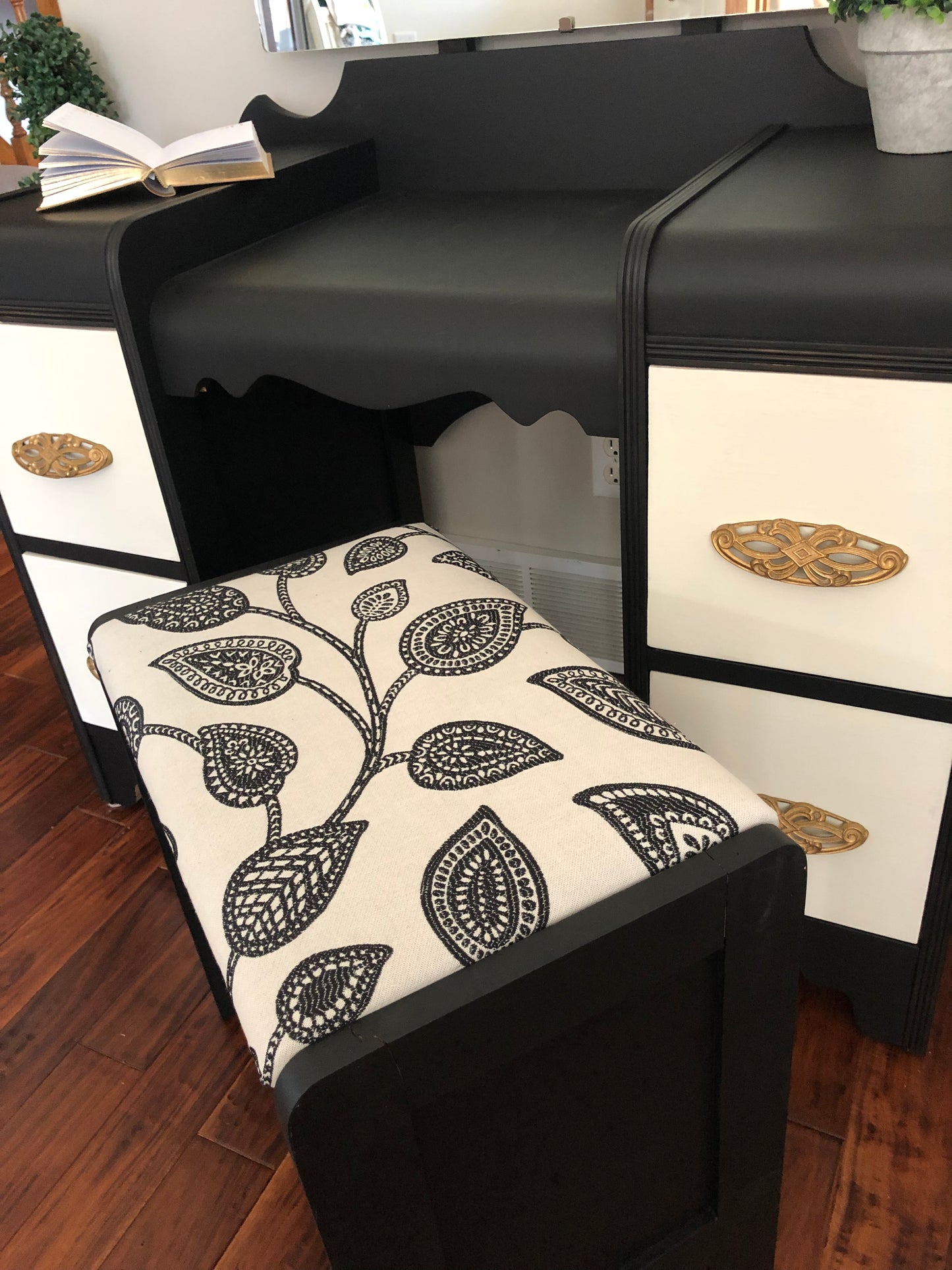 Vintage Waterfall Dresser and Vanity