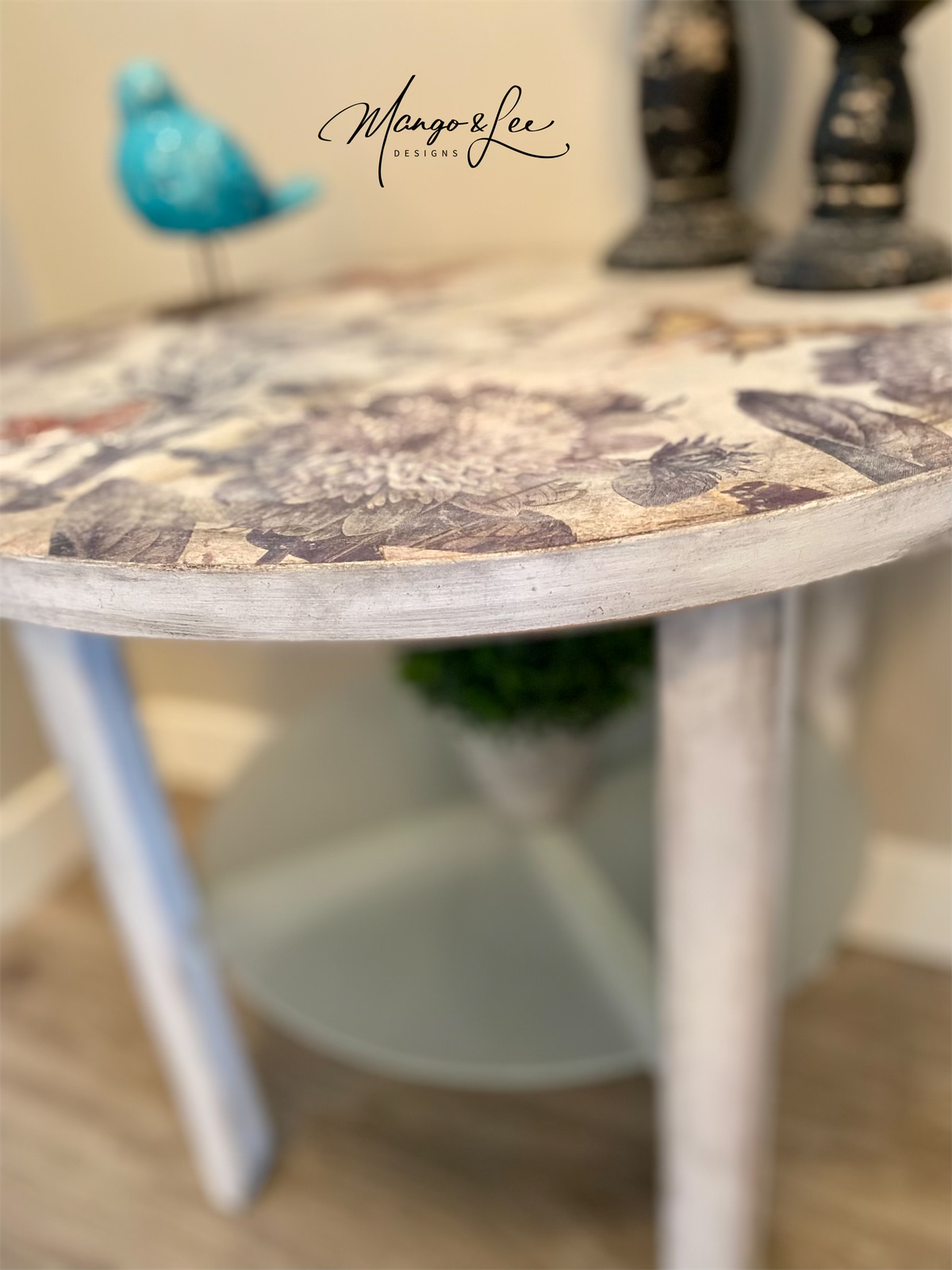 Floral Side Table