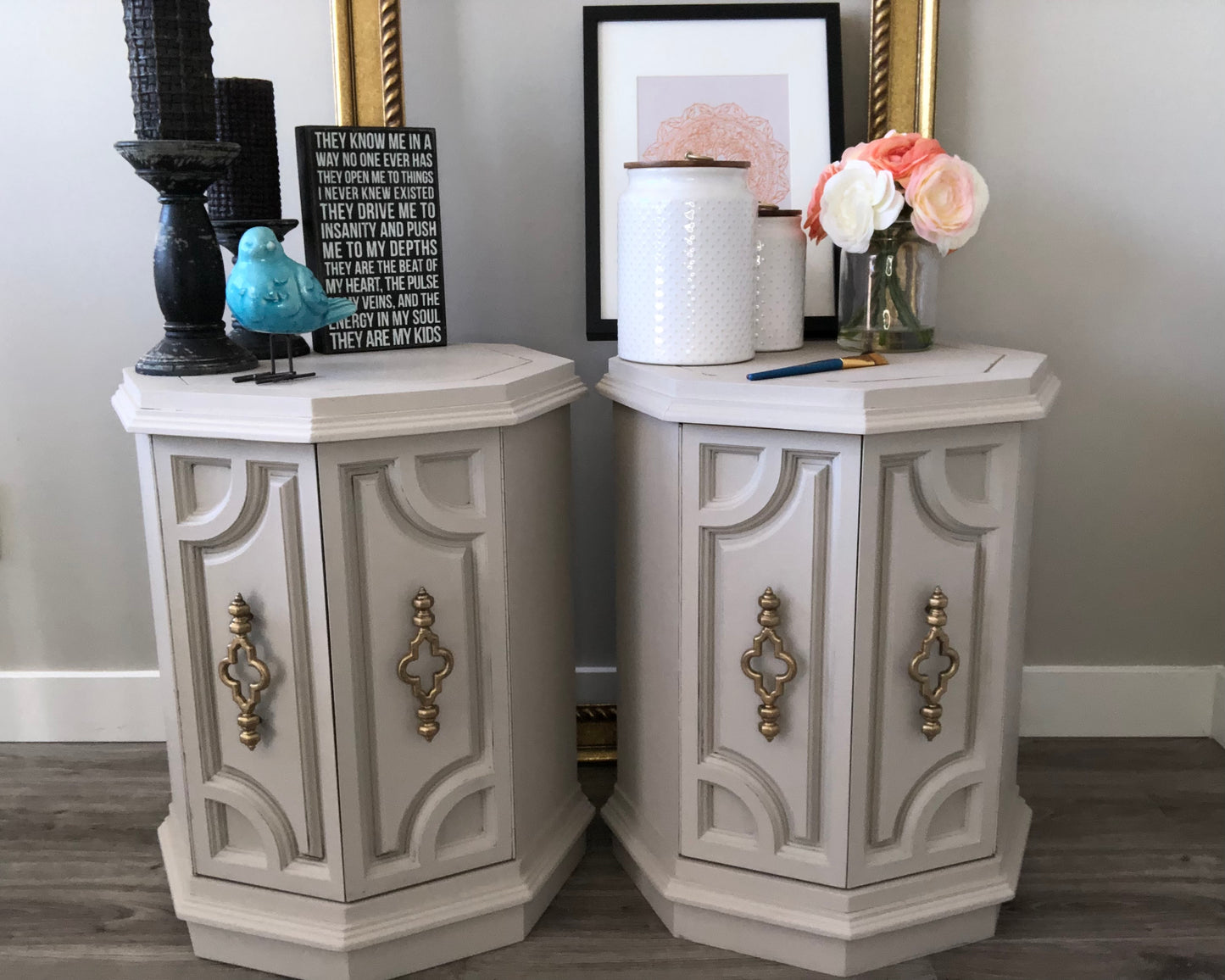 Vintage Side Tables (Pair)