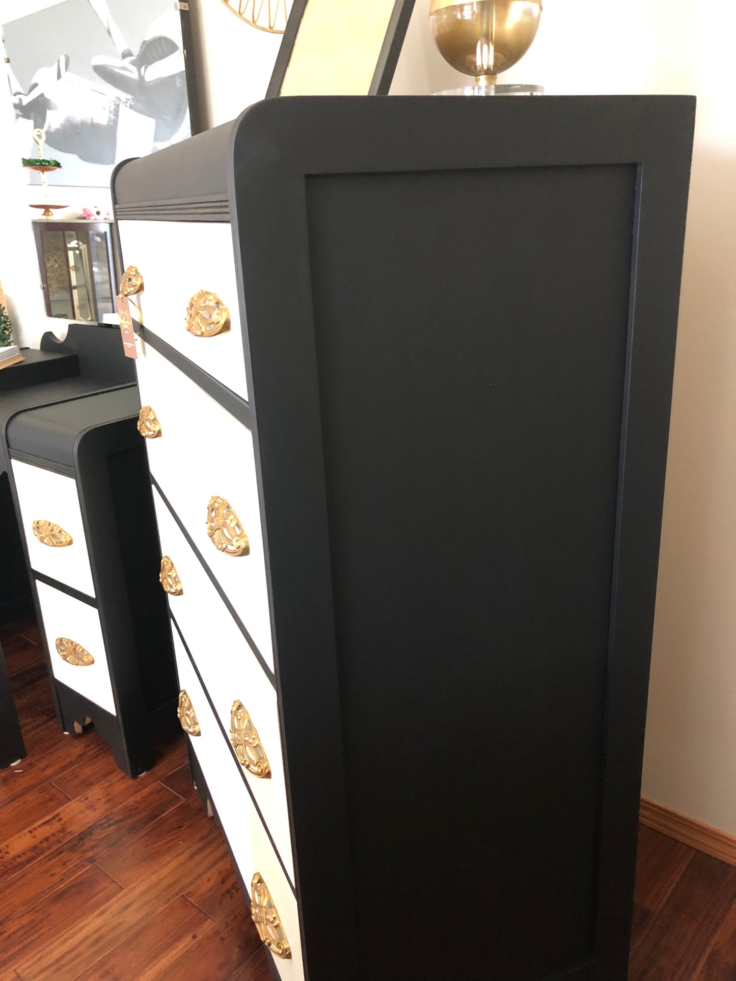 Vintage Waterfall Dresser and Vanity